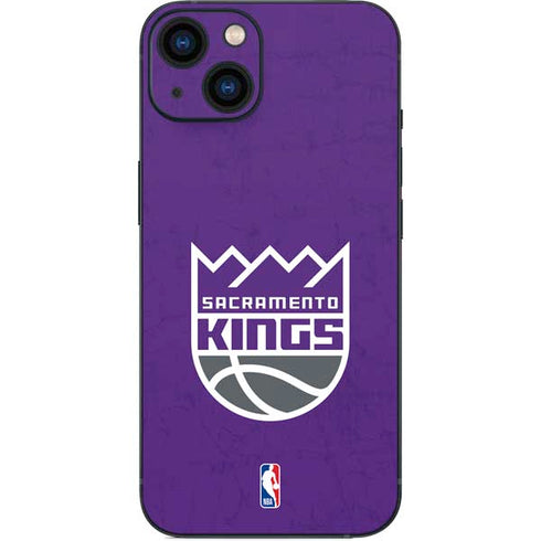 NBA Sacramento Kings Distressed iPhone 14 Plus Skin